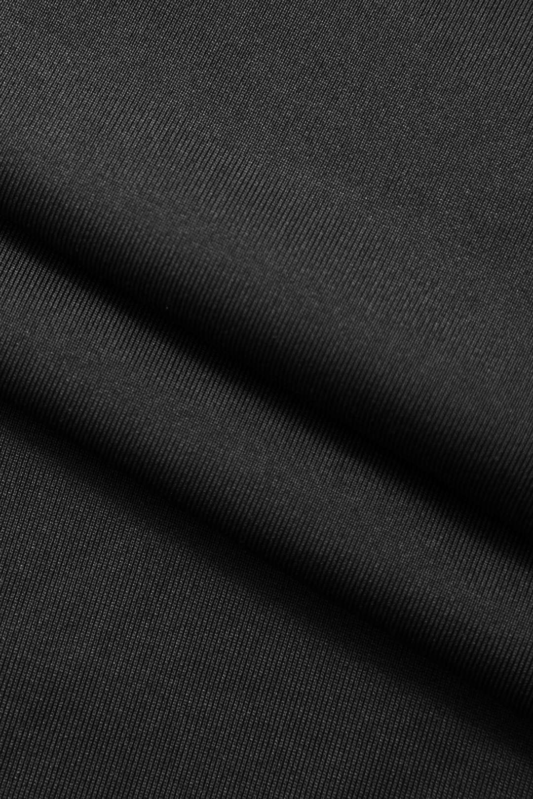 Vestido Maxi Drapeado Con Cuello Alto Manga Larga Elegante