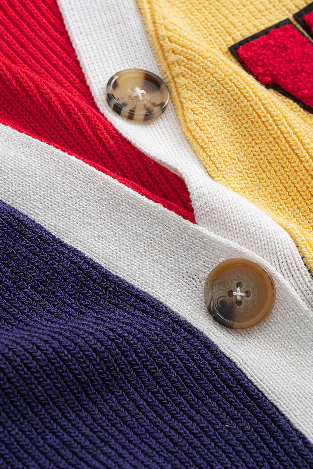 Top De Punto Jersey Sin Mangas Con Botones En Contraste