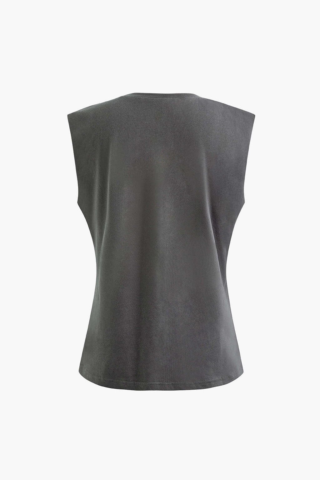 Camiseta Básica Sin Mangas Para Uso Diario Elegante Textura