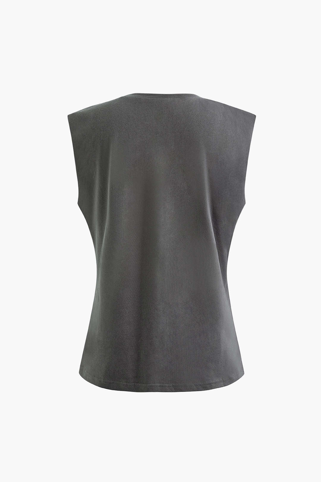 Camiseta Básica Sin Mangas Para Uso Diario Elegante Textura