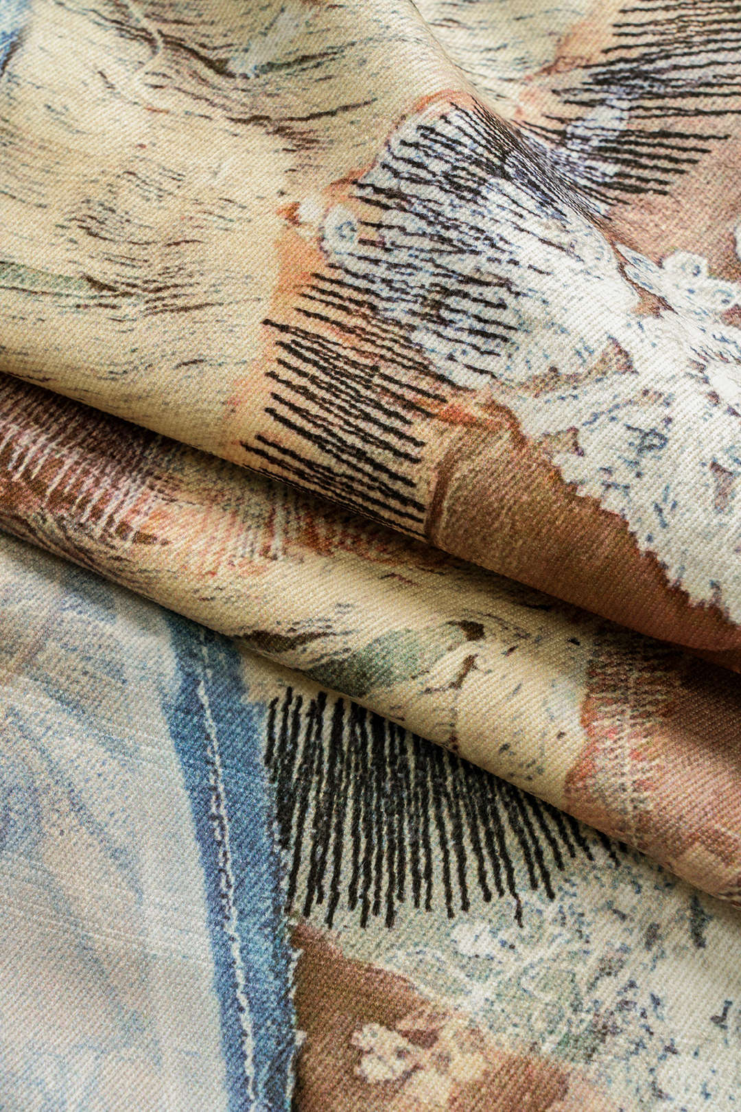 Pantalones Abstractos Con Bolsillos Botón Diario Estilo