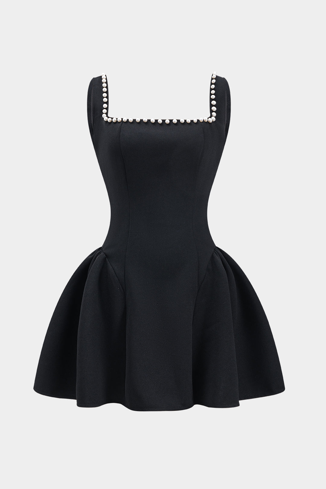 Vestido Mini Plisado Seda con Cremallera Frontal Minimalista