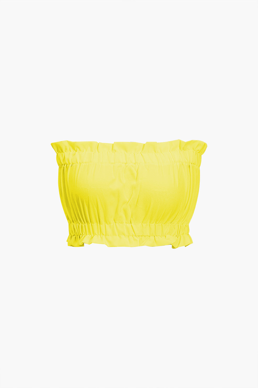 Conjunto Dos Piezas Top Volantes Y Pantalón Pierna Ancha
