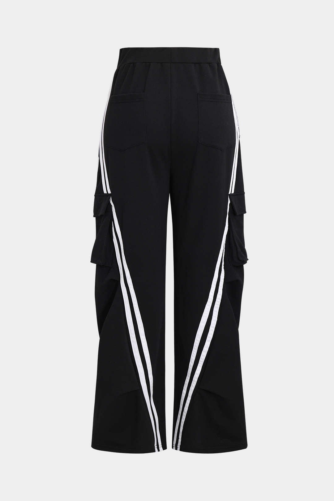 Pantalones Vaqueros Patchwork Con Bolsillos Para Mujer