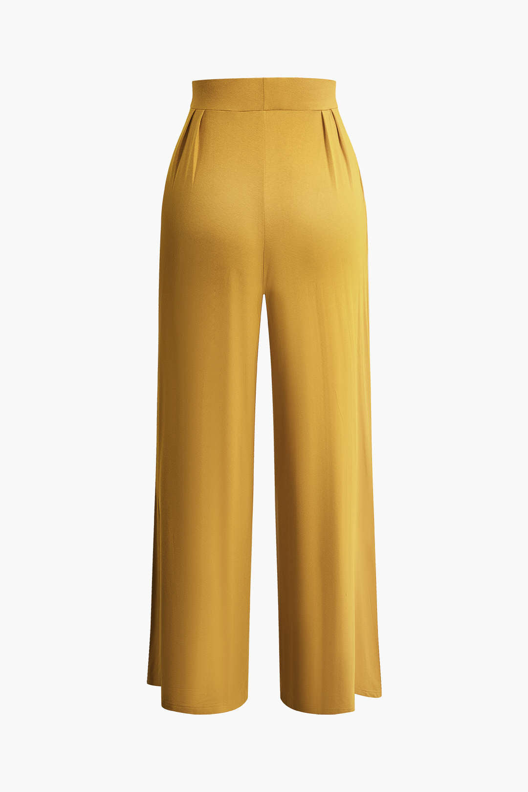 Top Tubo Con Lazo Delantero Y Volantes Y Pantalones Palazzo