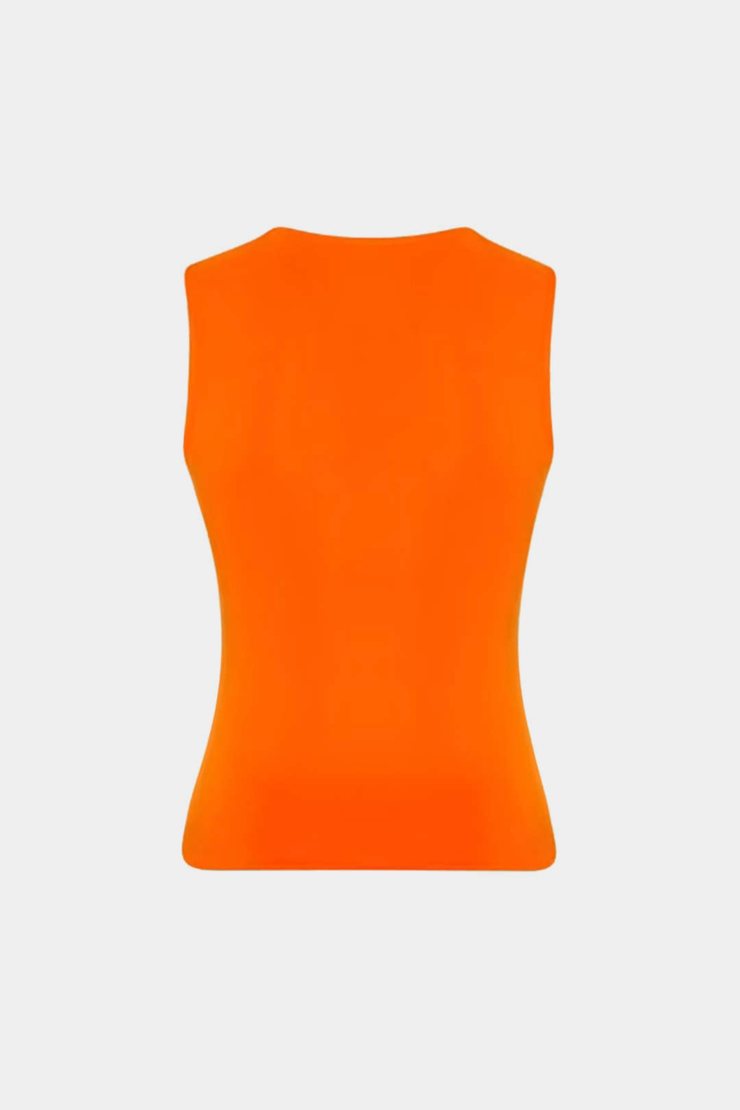 Camiseta Sin Mangas Minimalista Detalle Cremallera Moderna