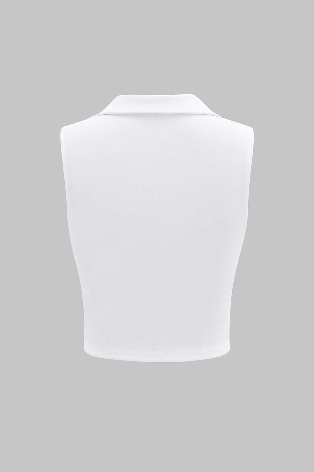 Top Sin Mangas Patchwork Con Cuello En V Estilo Casual