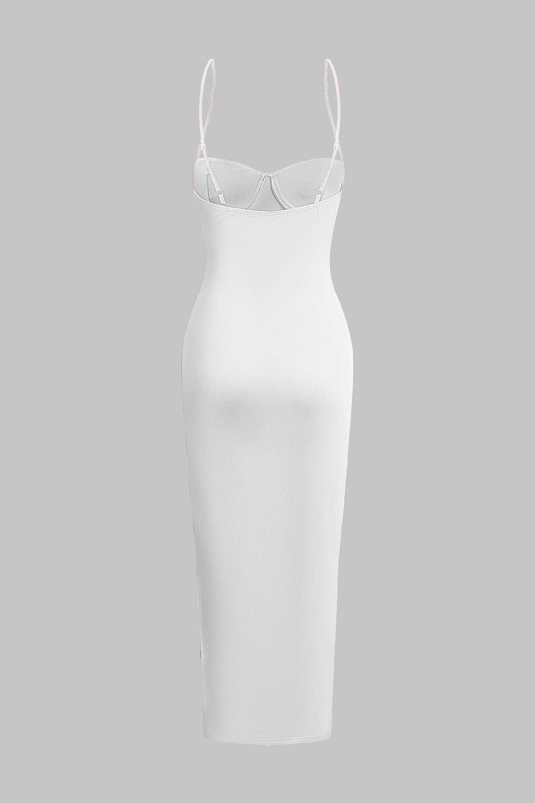 Vestido Maxi Recto con Escote Barco para Uso Diario