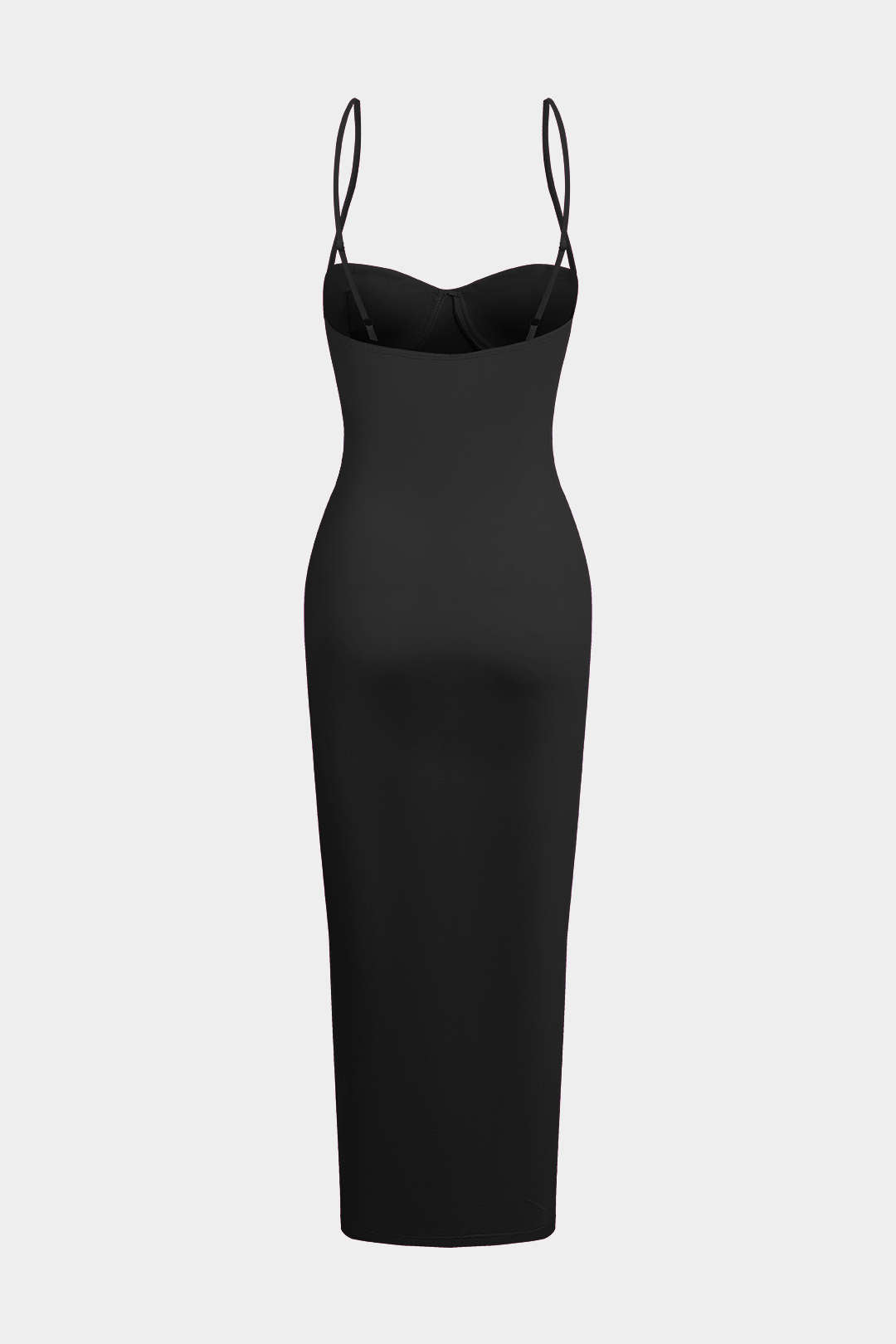 Vestido Maxi Recto con Escote Barco para Uso Diario