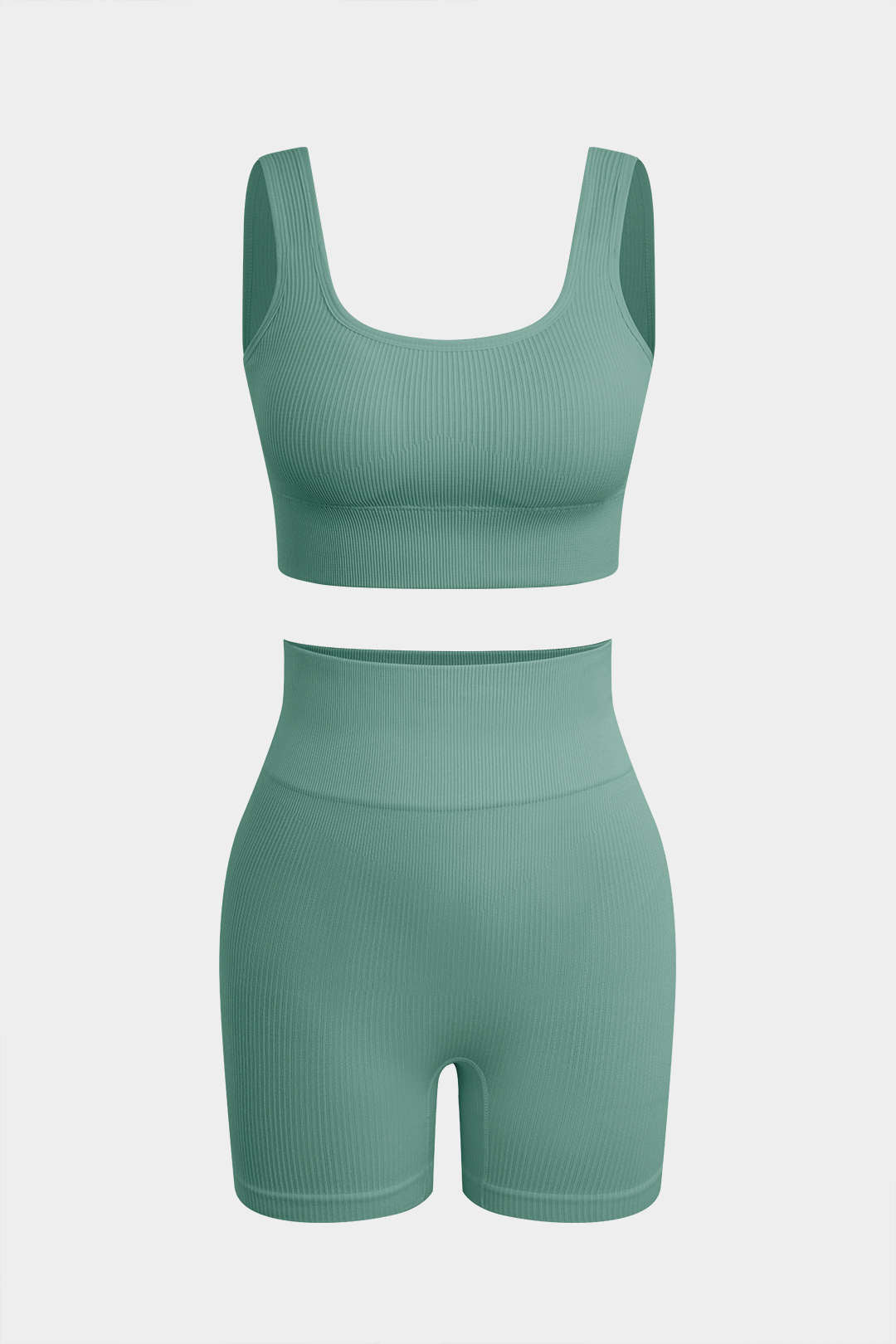 Conjunto Básico De Camiseta Sin Mangas Y Shorts Para Yoga