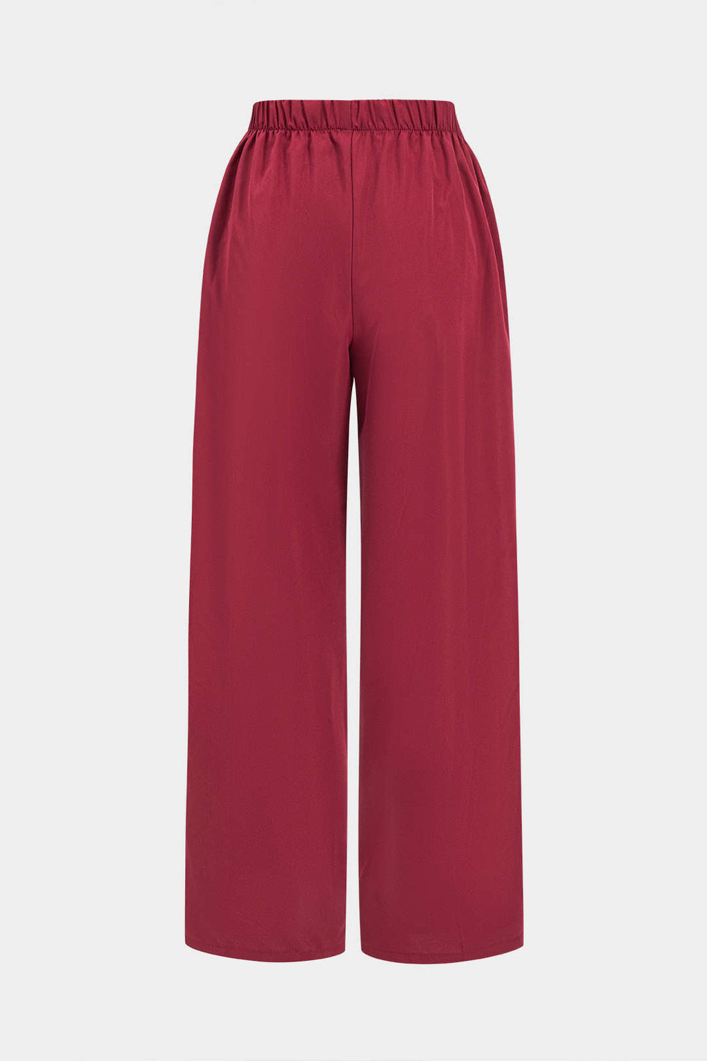 Pantalones Patchwork Con Detalle De Cinturón Elegantes
