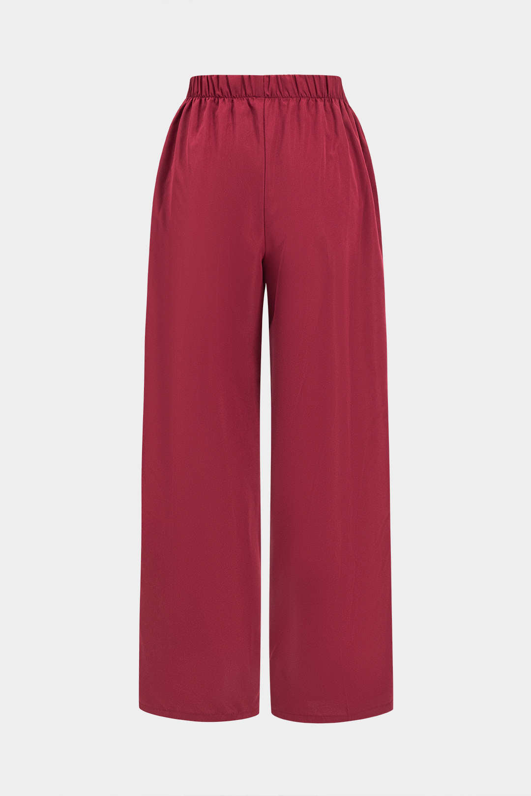 Pantalones Patchwork Con Detalle De Cinturón Elegantes