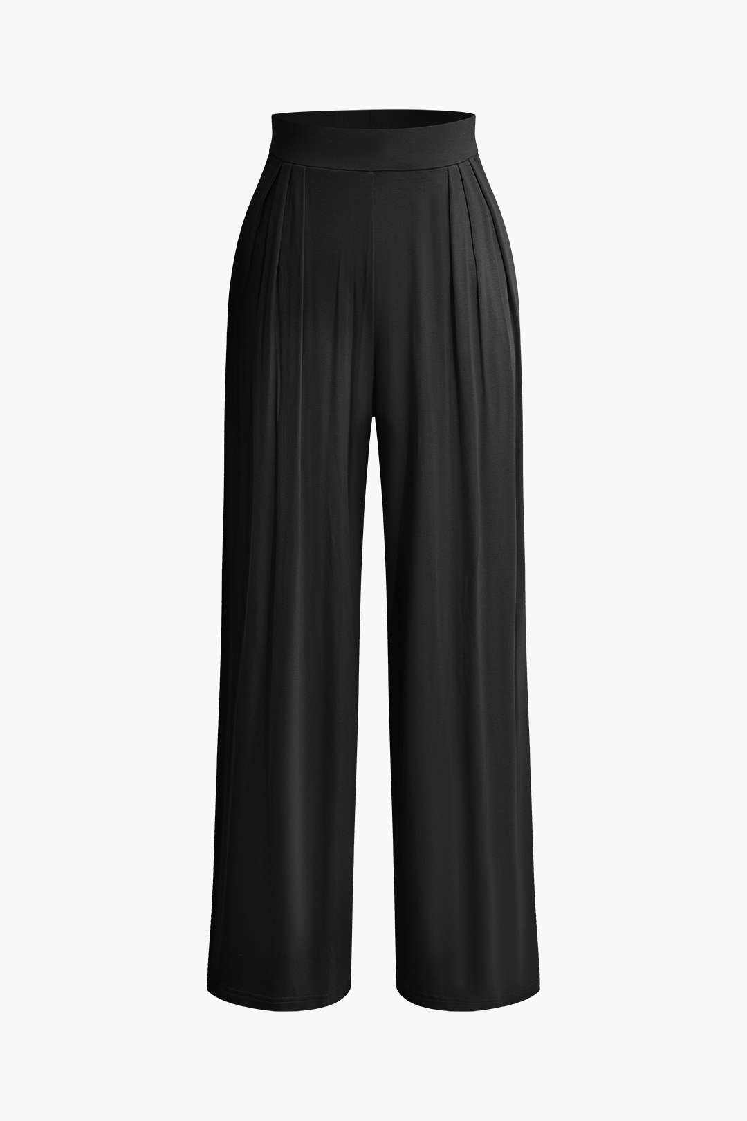 Top Tubo Con Lazo Delantero Y Volantes Y Pantalones Palazzo