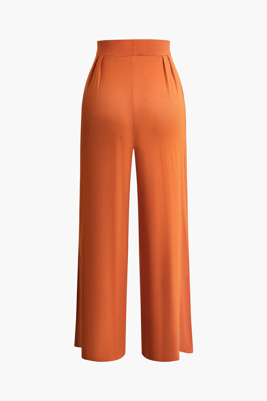 Top Tubo Con Lazo Delantero Y Volantes Y Pantalones Palazzo