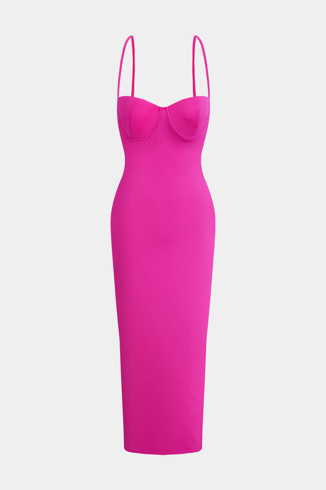 Vestido Maxi Recto con Escote Barco para Uso Diario