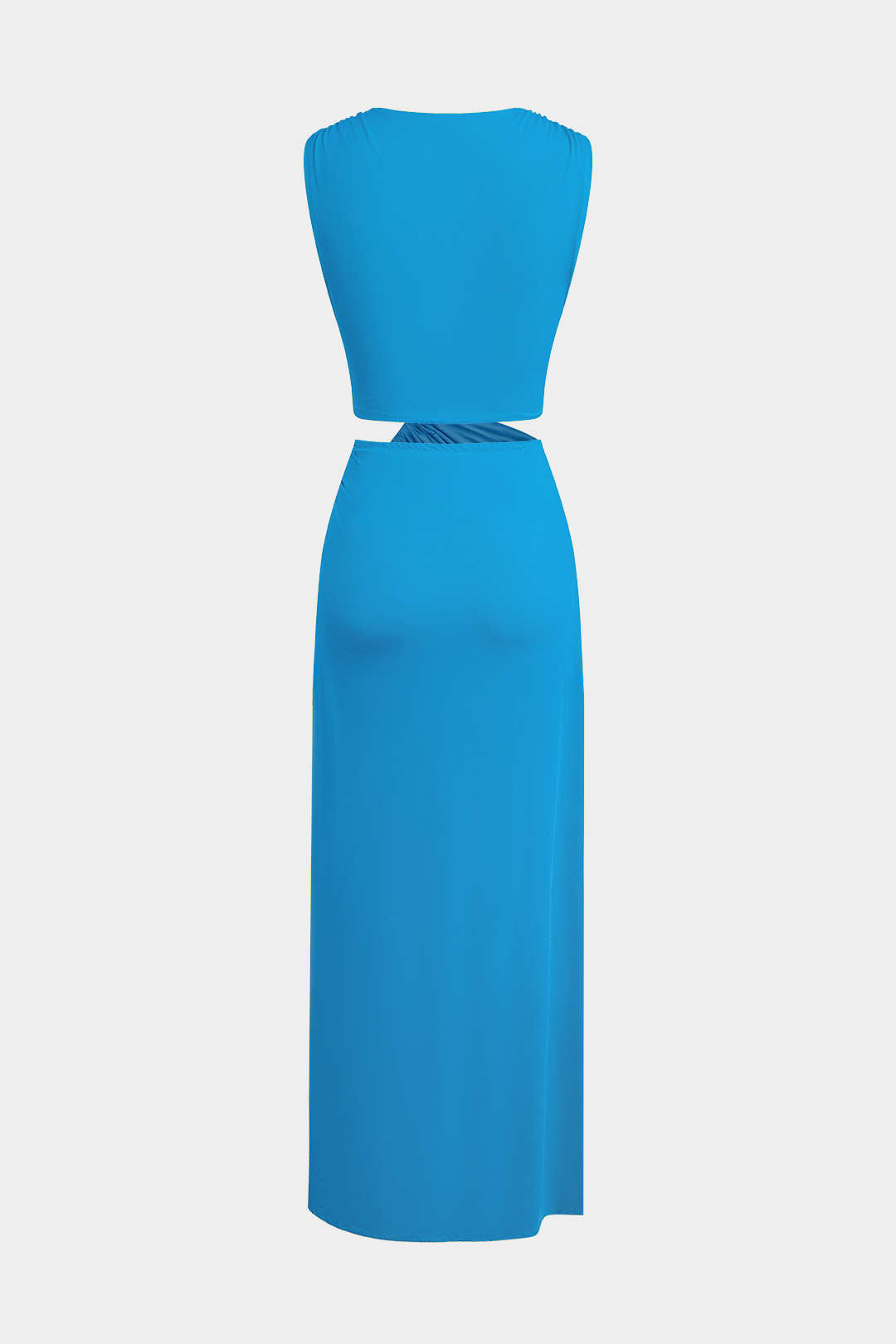 Vestido Midi Elegante Sin Mangas Con Espalda Twist