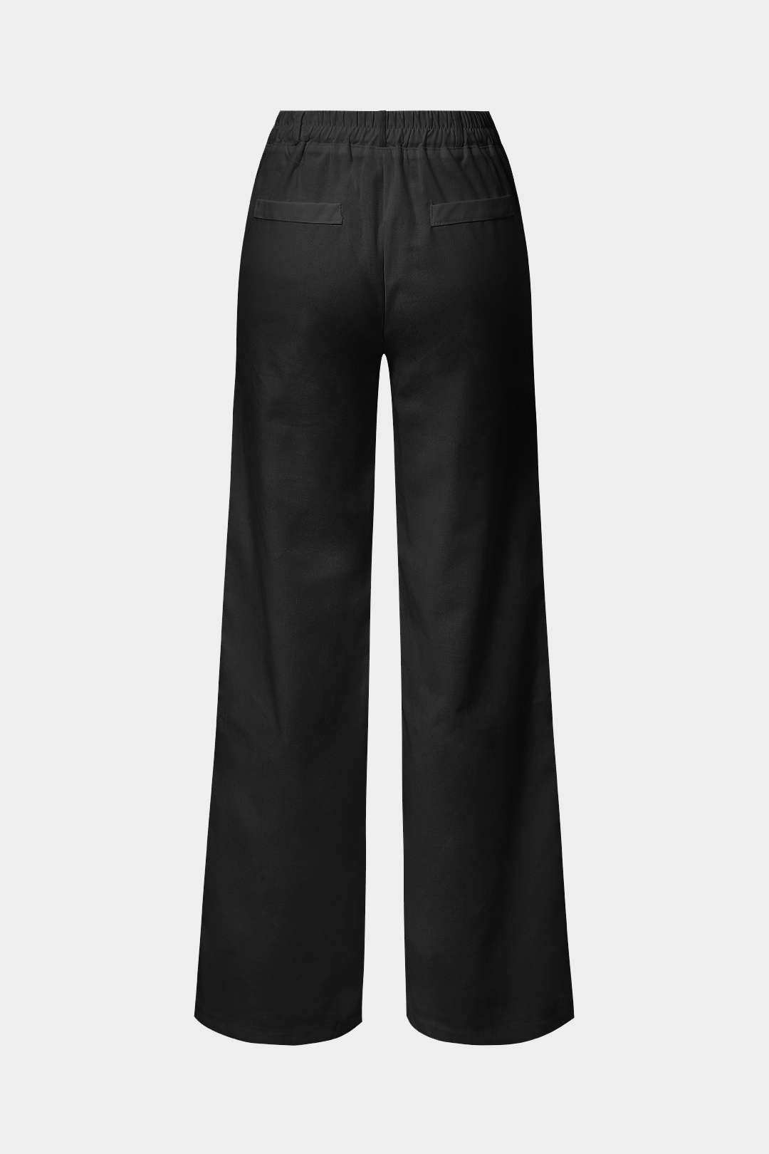 Pantalones Rectos De Mezcla De Lino Para Diario Cotidiano
