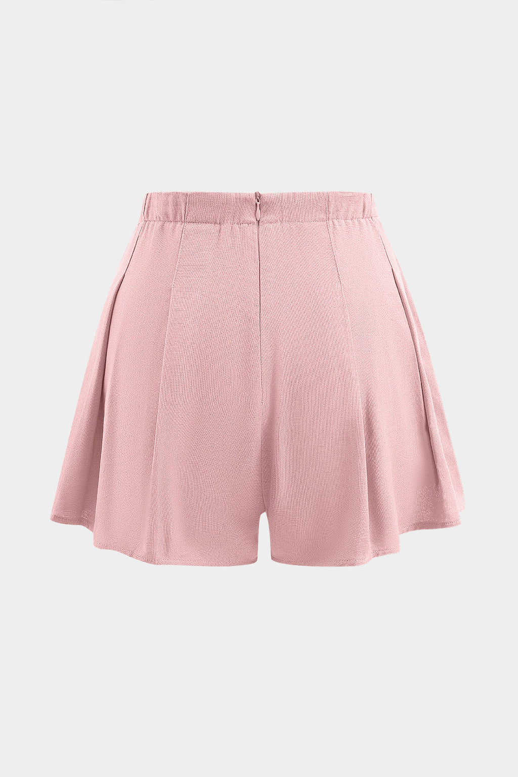 Shorts Plisados De Lino Con Cremallera Verano Ligero