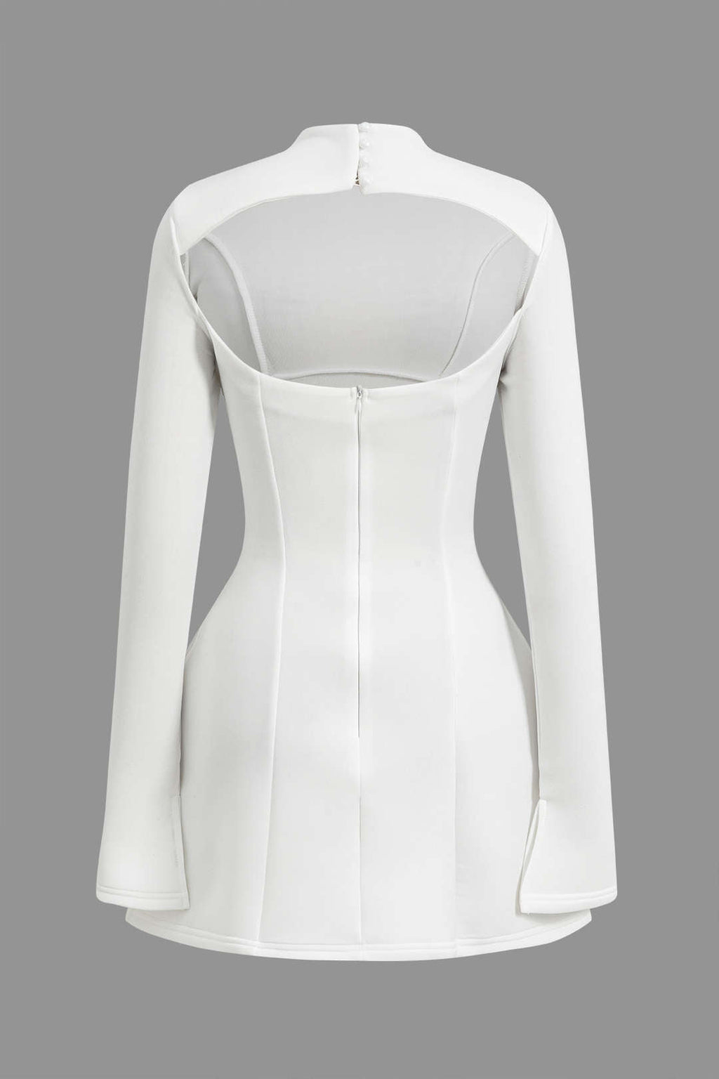 Vestido Mini Con Espalda Descubierta Silueta Baja Elegante