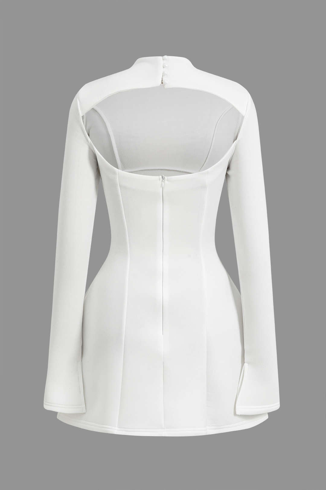 Vestido Mini Con Espalda Descubierta Silueta Baja Elegante