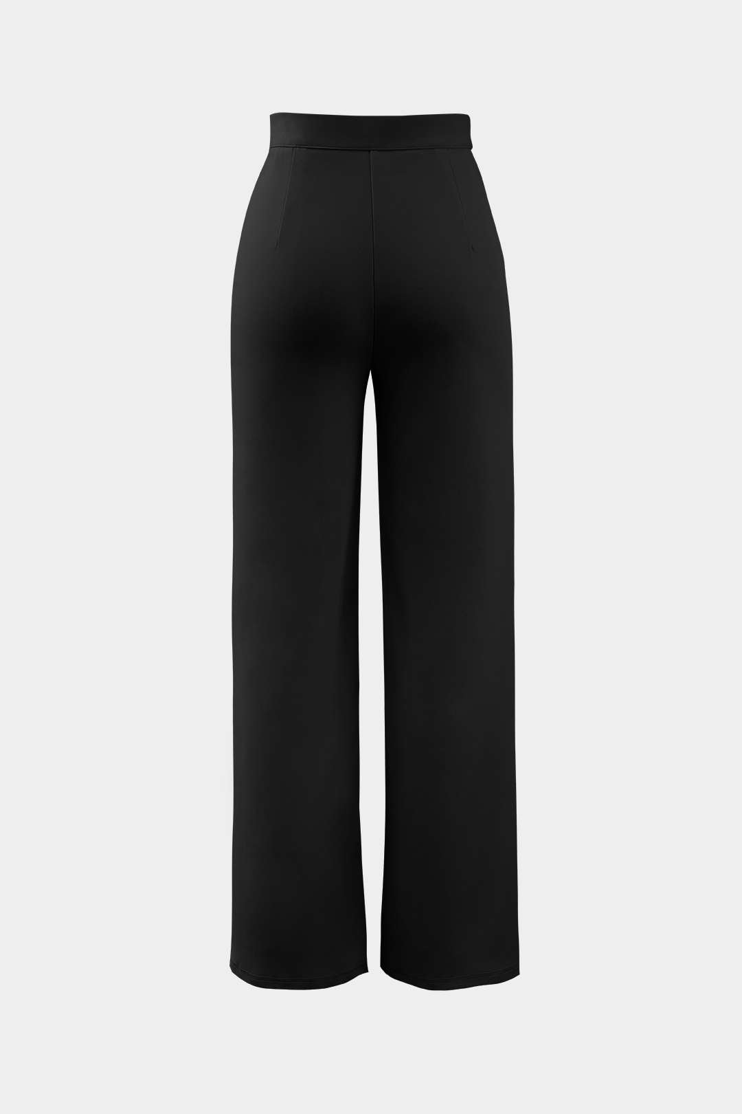 Pantalones Rectos Elegantes de Cintura Alta con Pliegues
