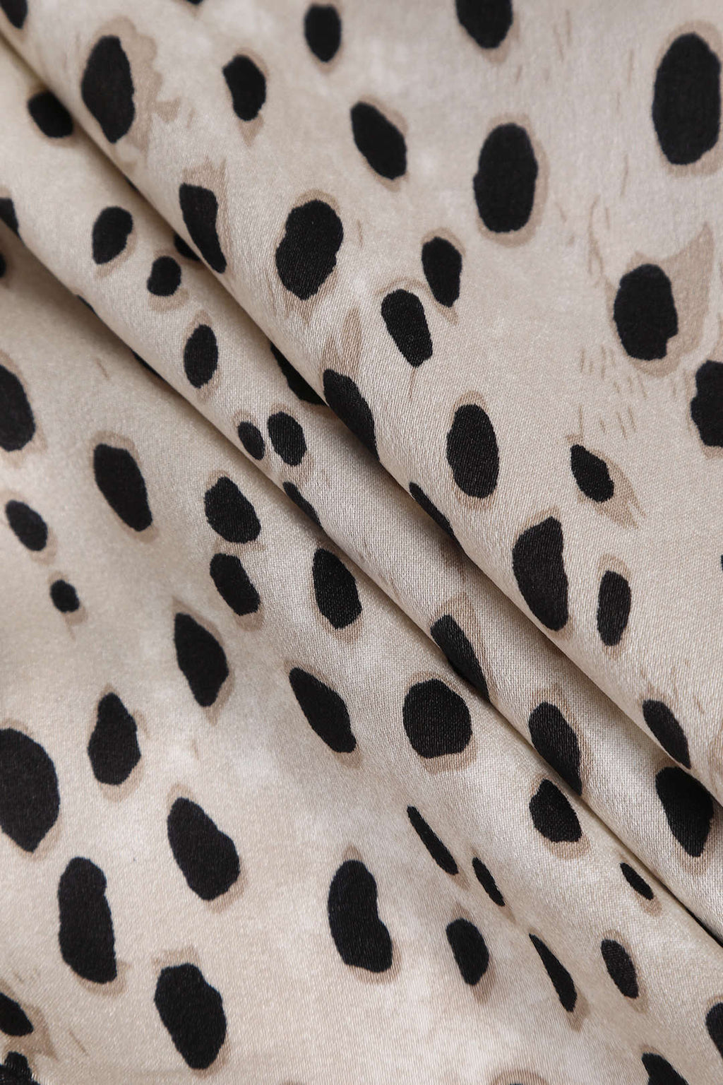 Falda Midi Leopardo Con Cinturón Lazo Y Abertura Frontal