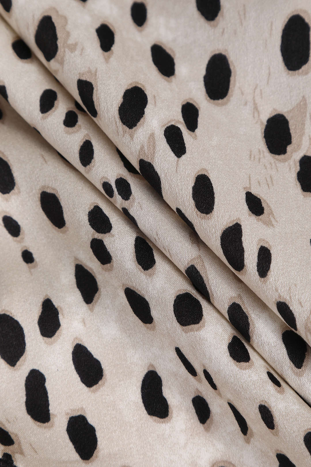 Falda Midi Leopardo Con Cinturón Lazo Y Abertura Frontal