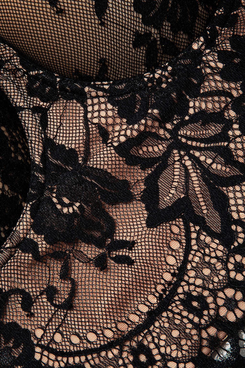 Top Bustier De Encaje Con Cierres De Gancho Y Ojal Lujoso