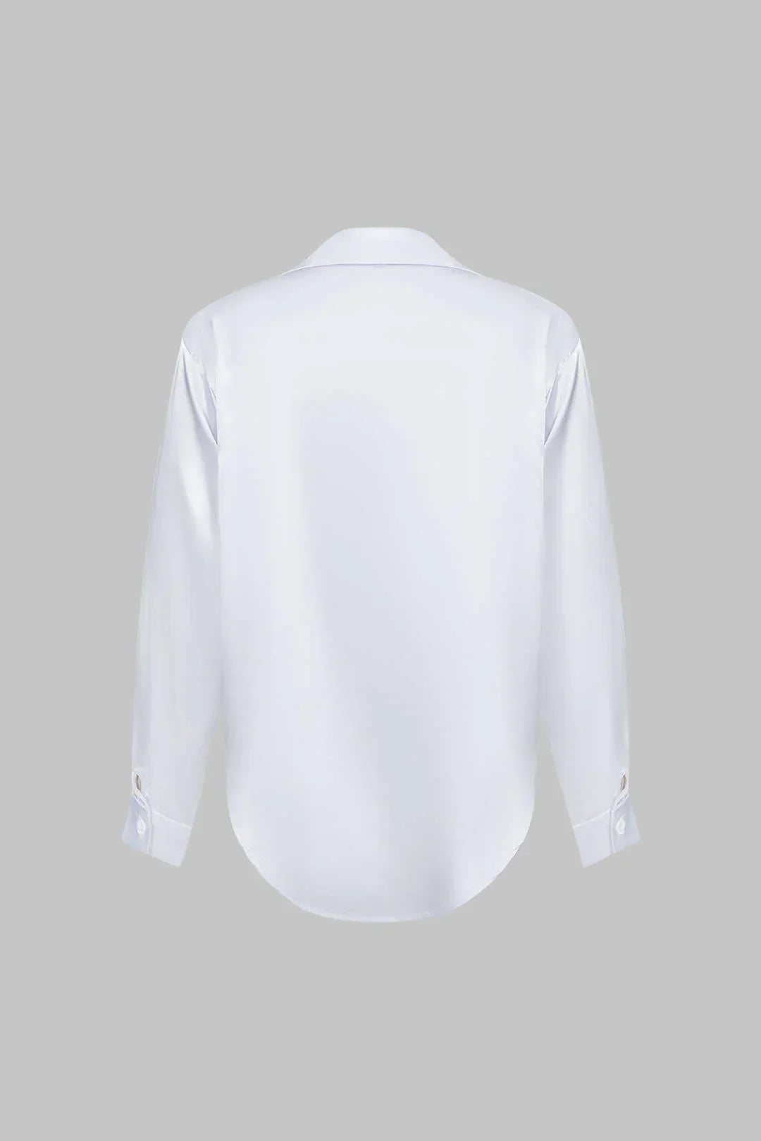 Camisa Rolen Silueta Cuello Clásico Manga Larga Cinturada