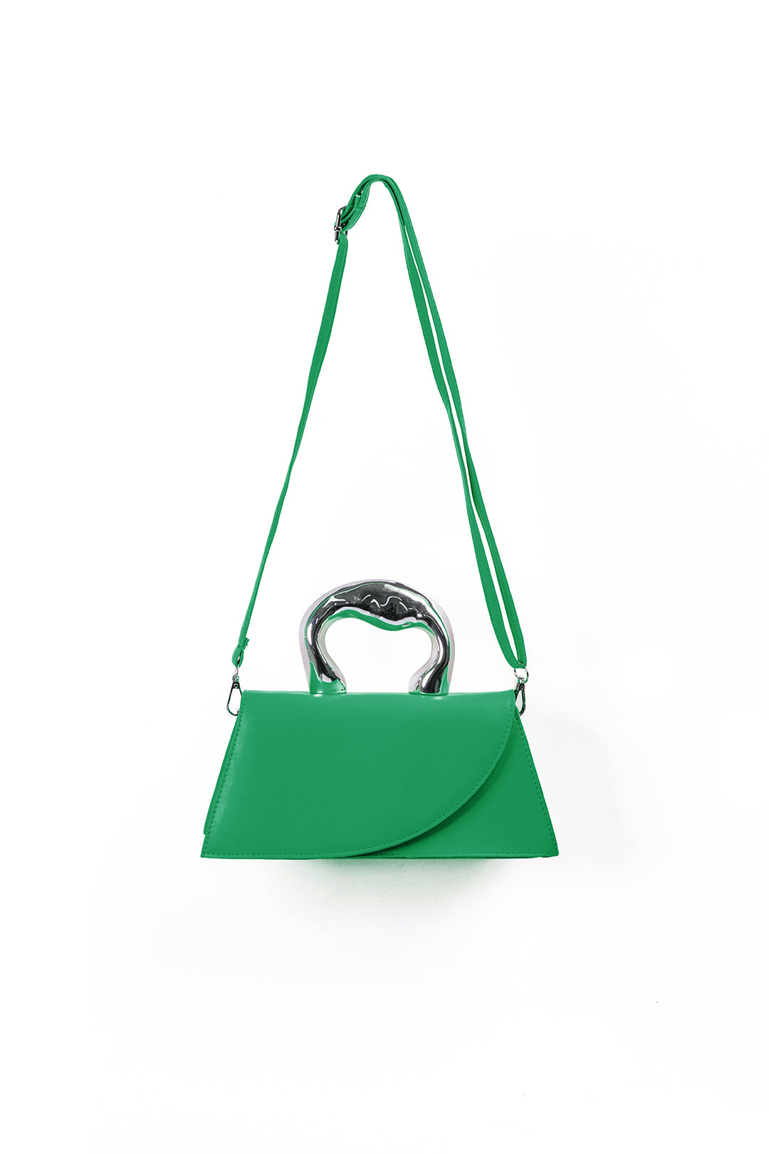 Bolso de Hombro Trapezoidal Texturizado Elegante y Moderno
