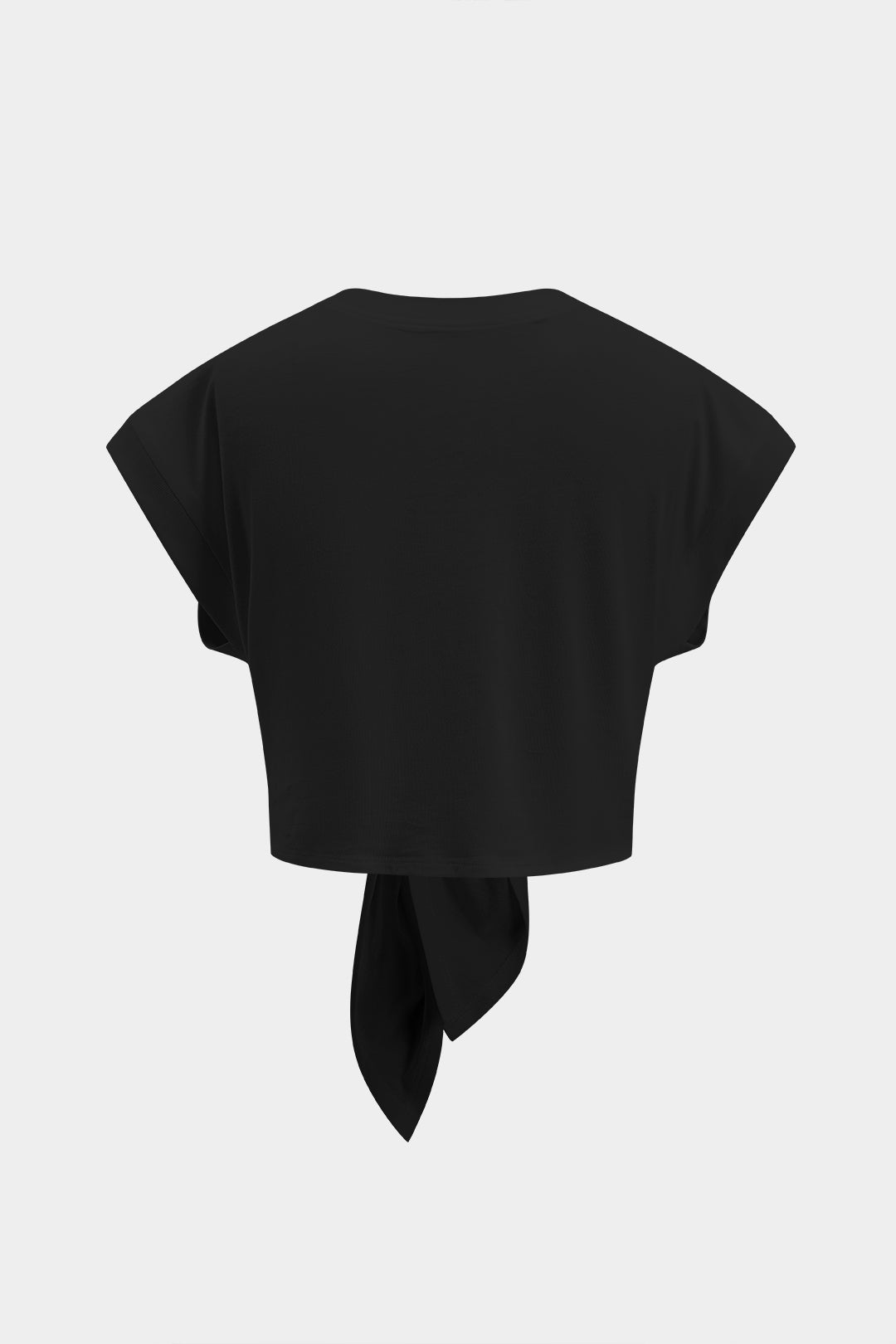 Camiseta Con Mangas Globo Y Lazo Para Diario Elegante