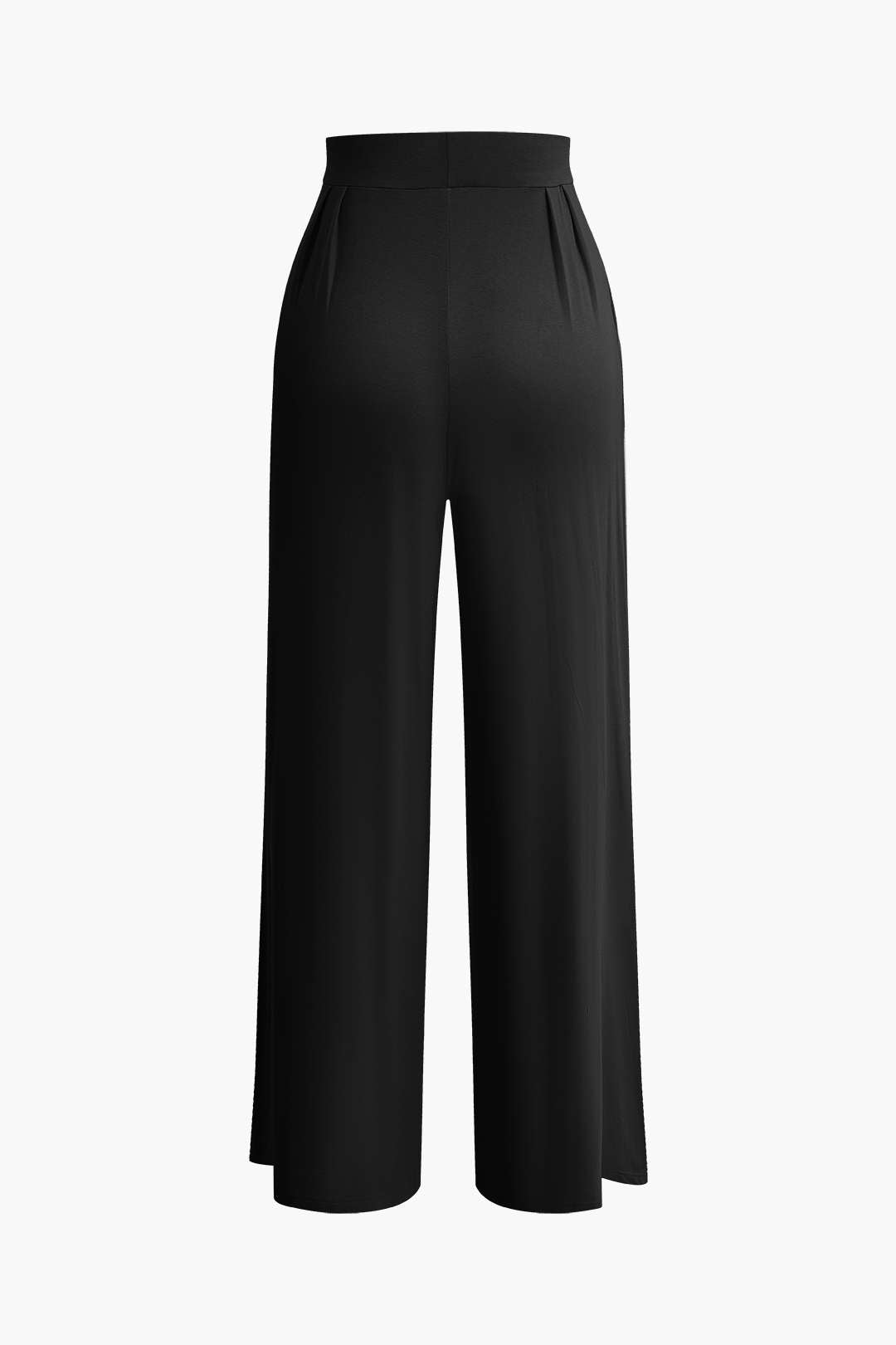 Top Tubo Con Lazo Delantero Y Volantes Y Pantalones Palazzo