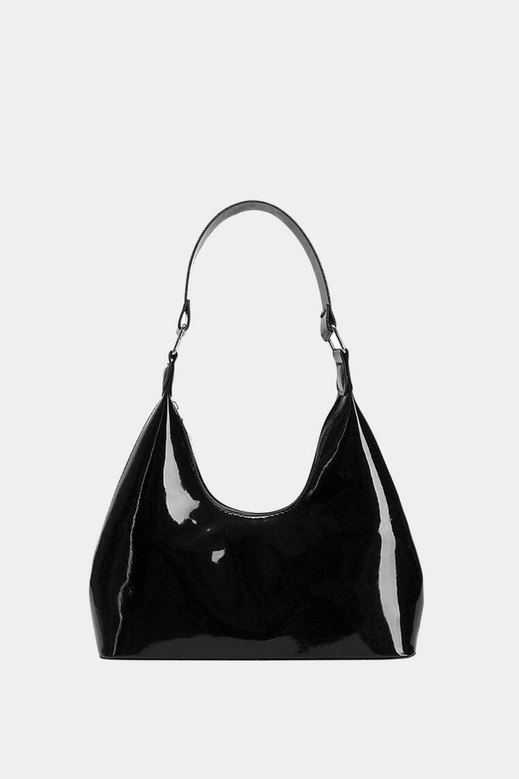 Bolso de Hombro en Cuero Patentado con Silueta Elegante