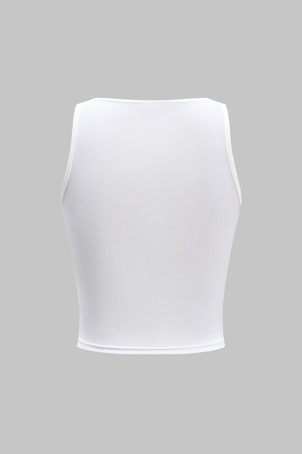 Blusa Texturizada Sin Mangas Con Impresión De Letras