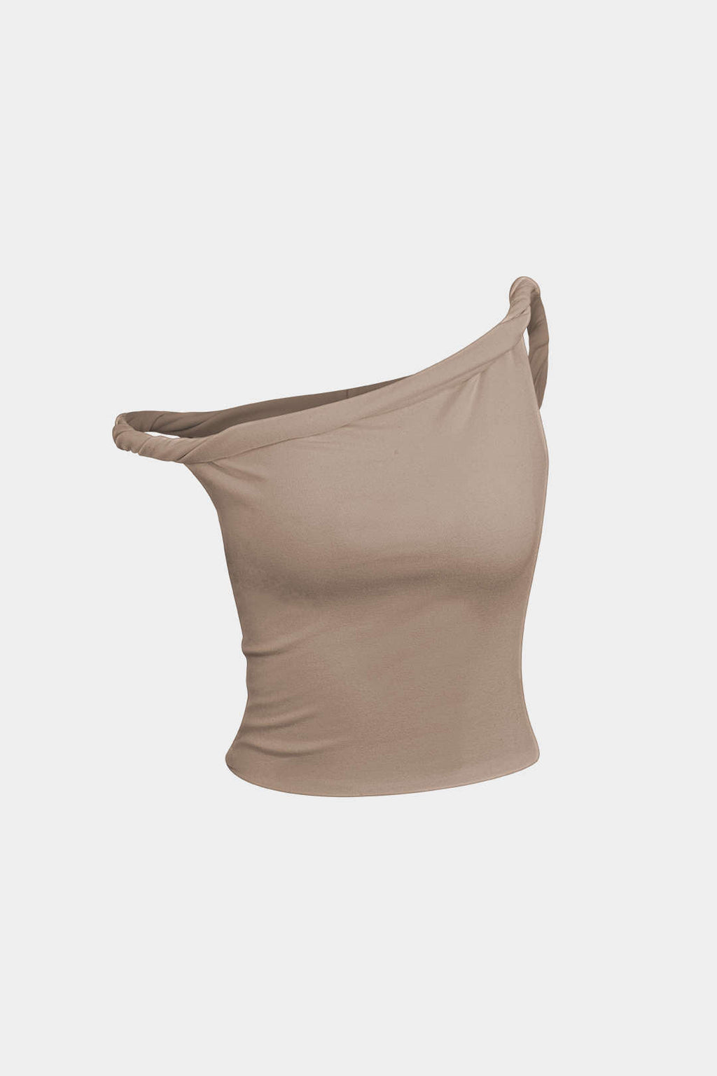 Top Asimétrico Sin Mangas Minimalista Elegante Diario