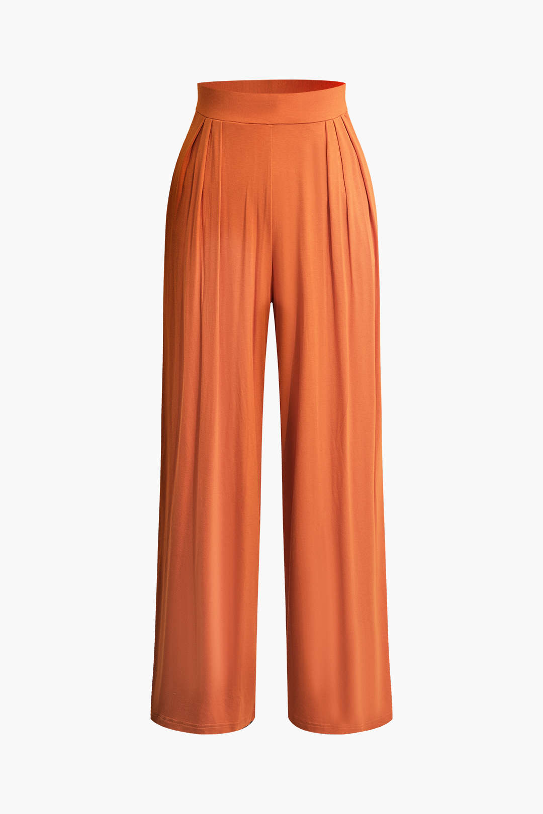 Top Tubo Con Lazo Delantero Y Volantes Y Pantalones Palazzo