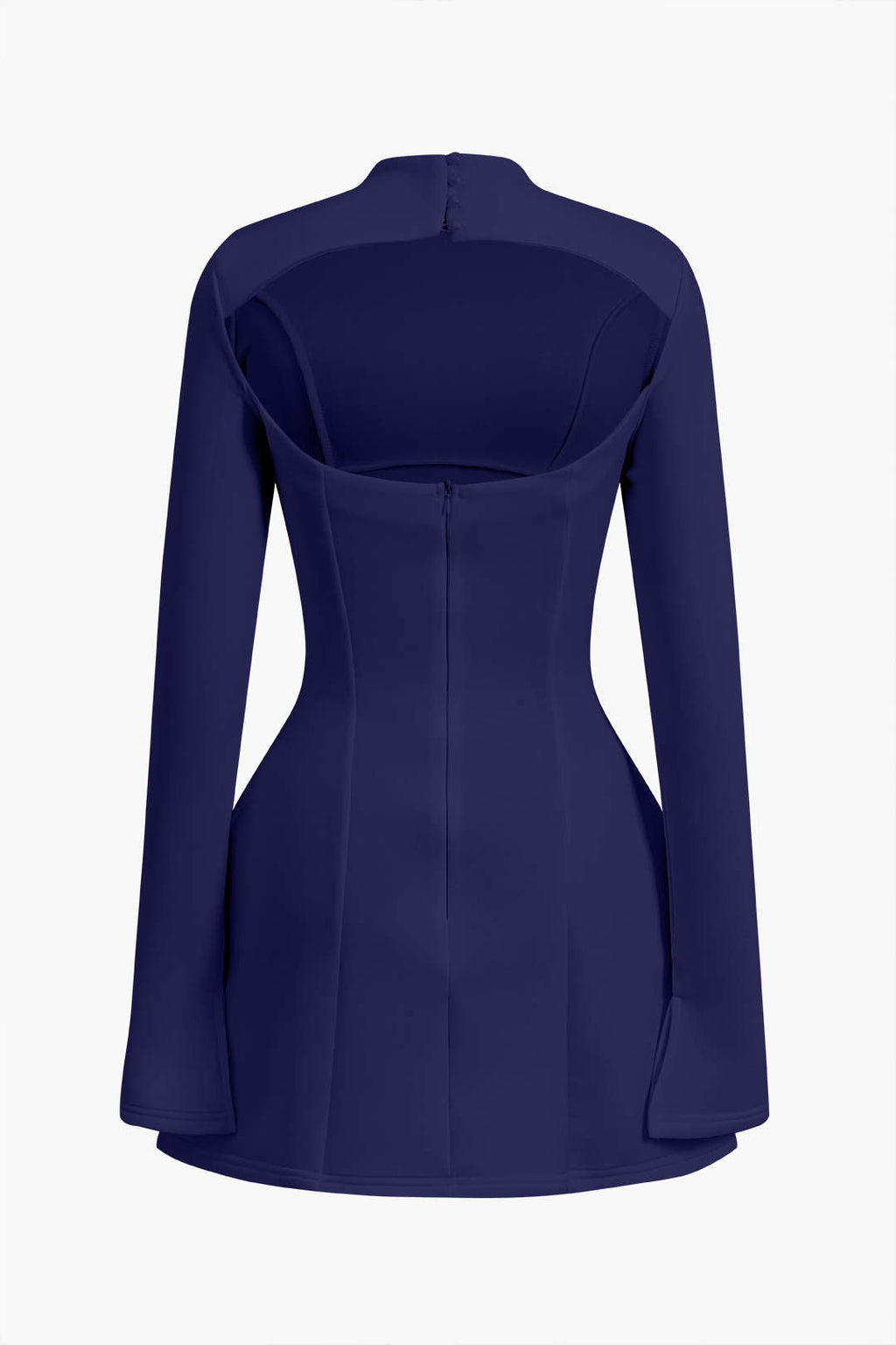 Vestido Mini Con Espalda Descubierta Silueta Baja Elegante