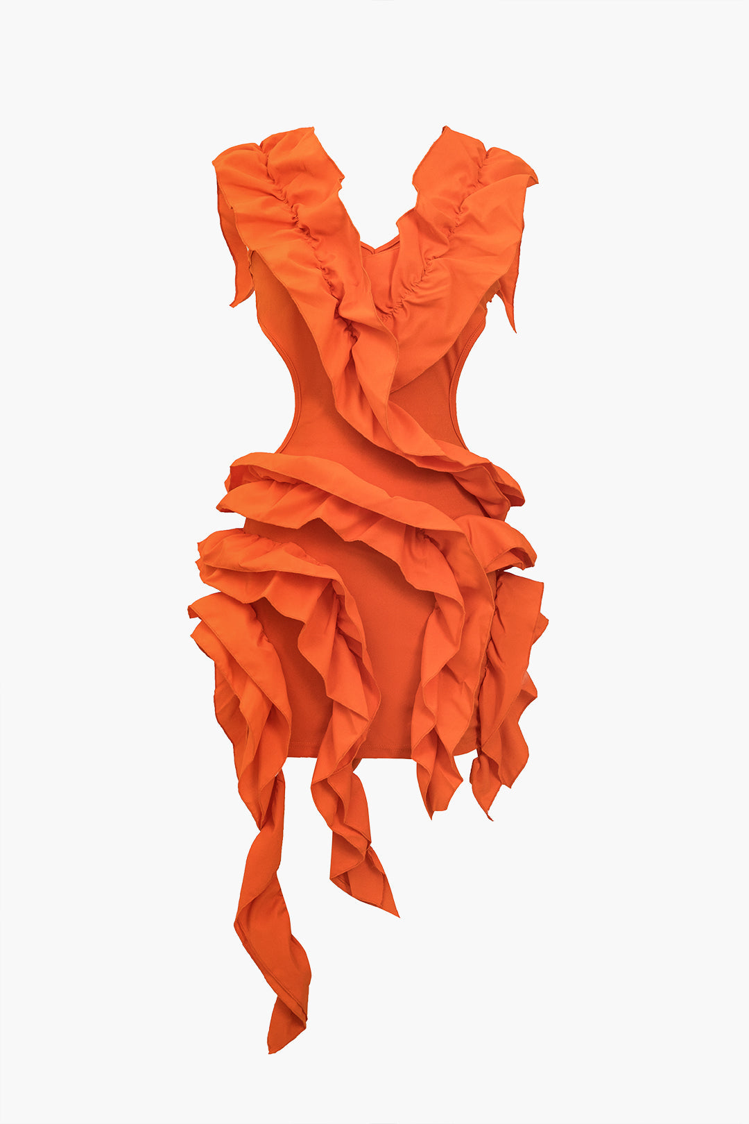 Vestido Midi Con Detalles Plisados Y Espalda Cubierta