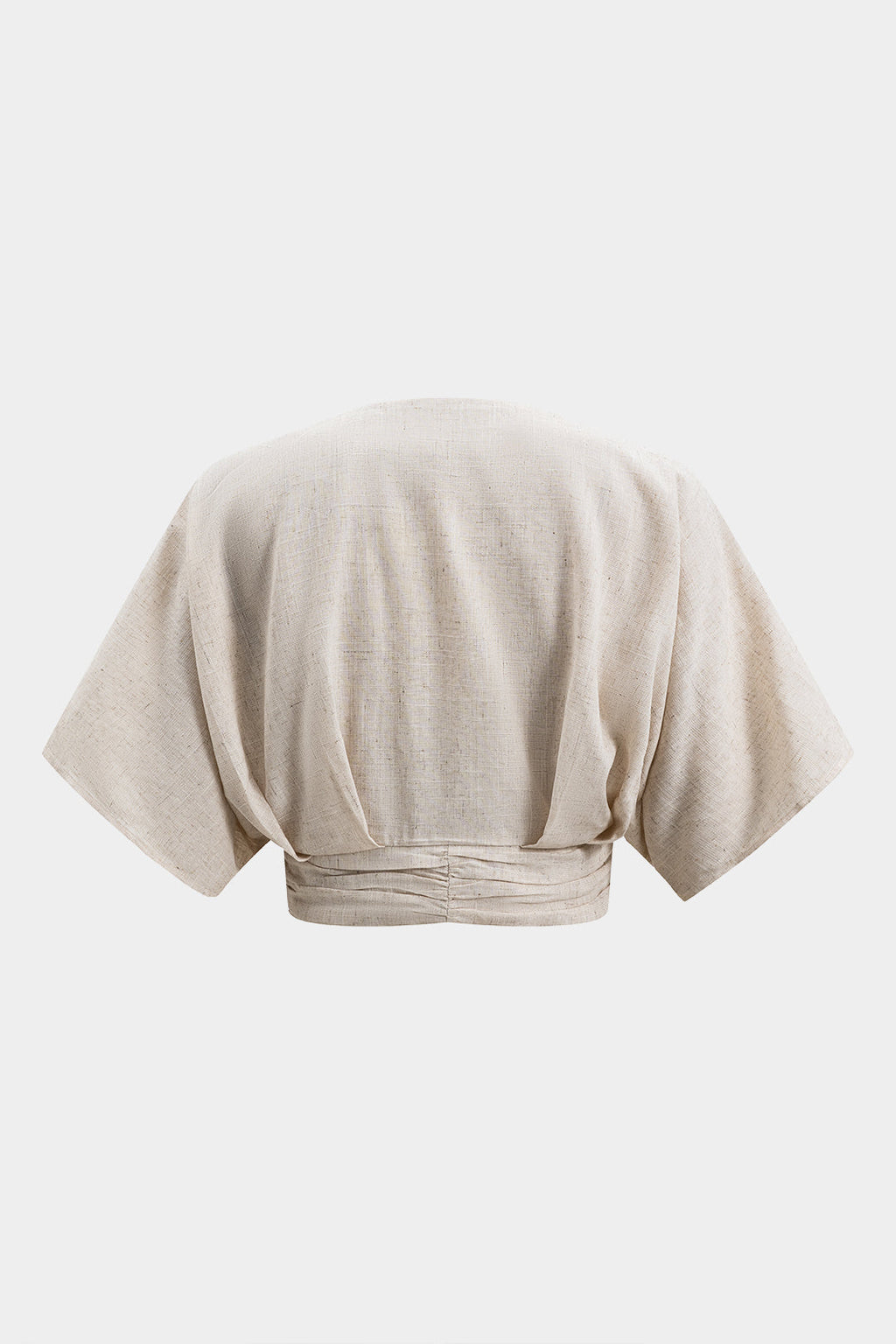 Camisa De Lino Metálica Manga Corta Estilo Moderno Unisex