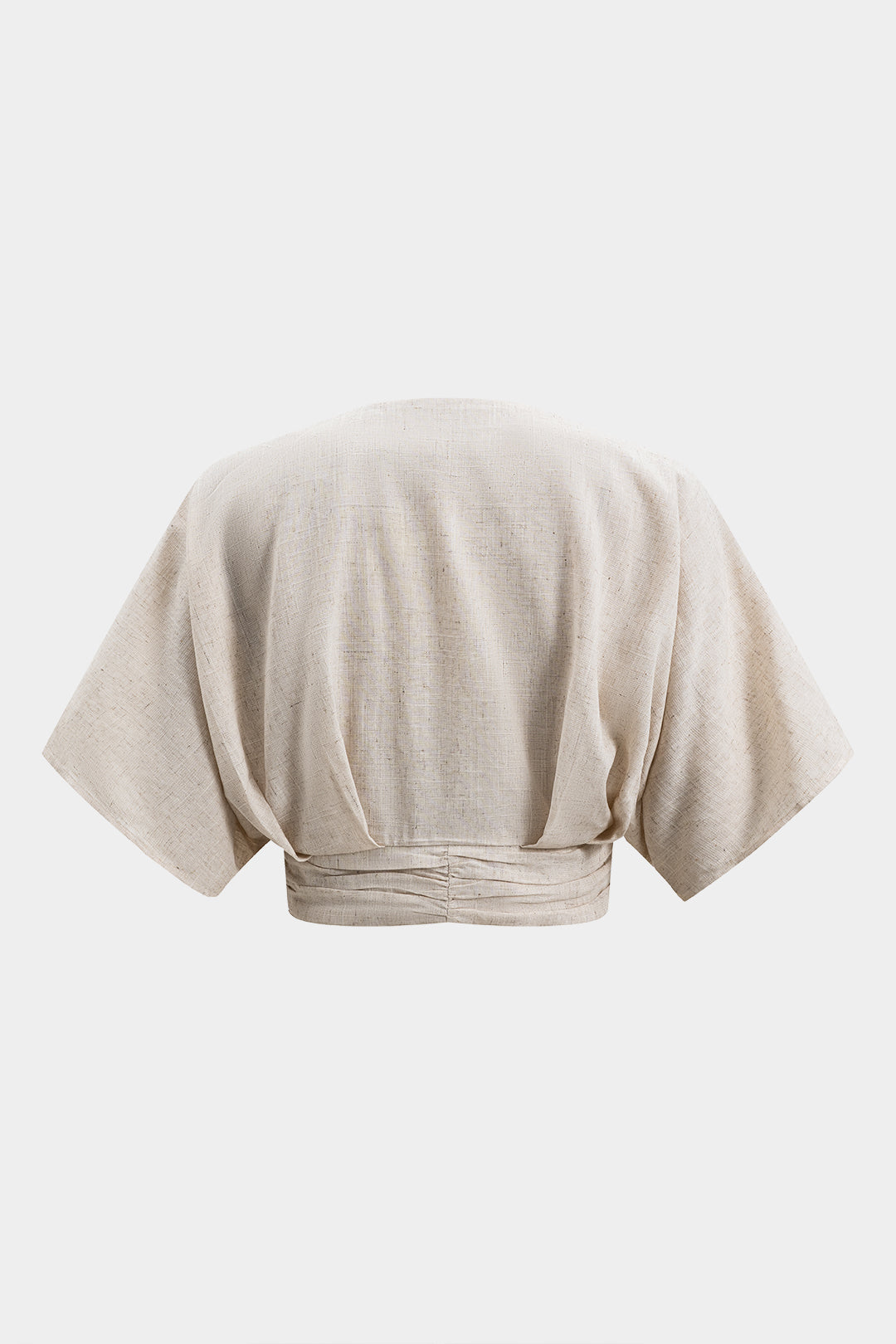 Camisa De Lino Metálica Manga Corta Estilo Moderno Unisex