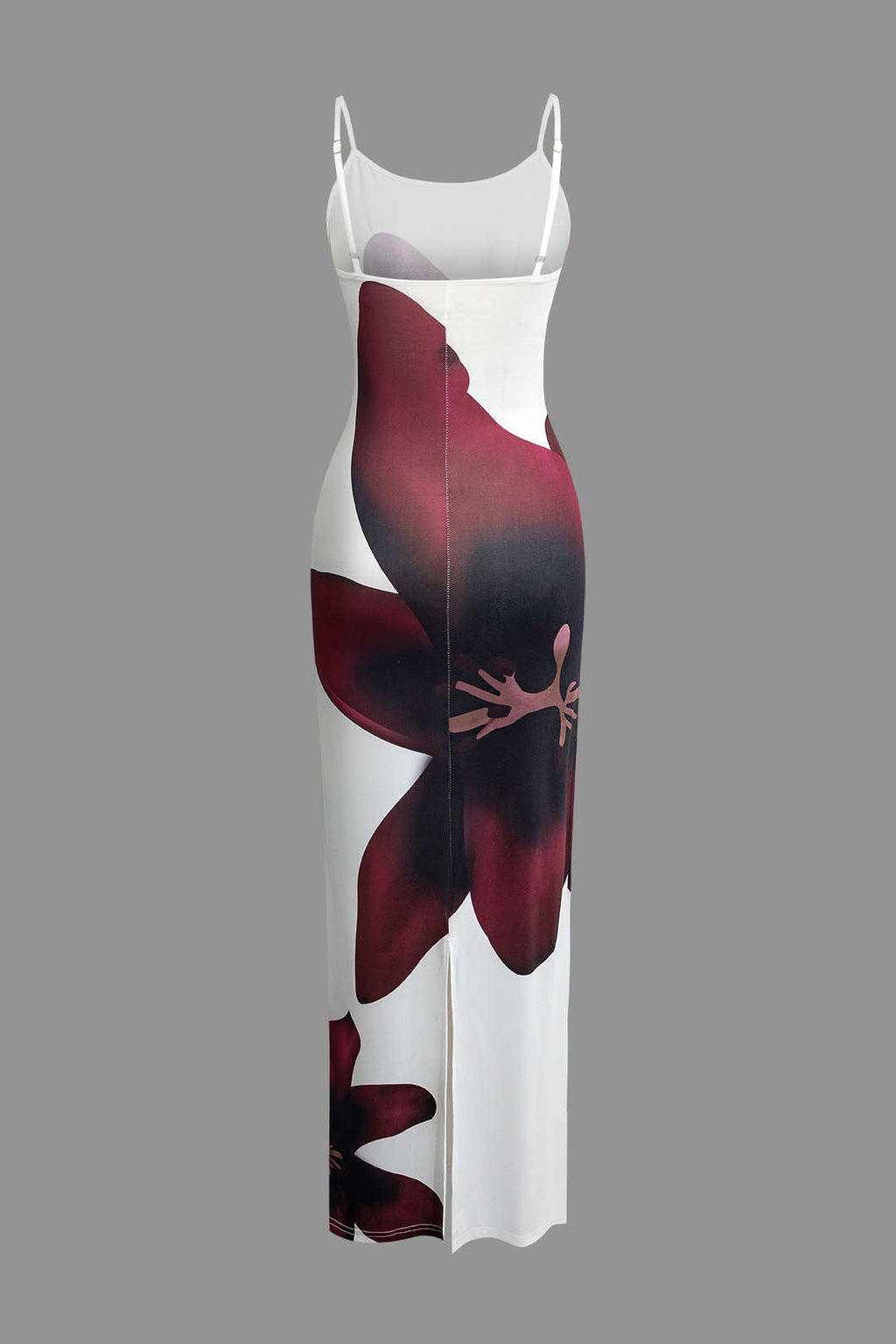 Vestido Maxi Con Tirantes Estampado Floral Elegante Verano