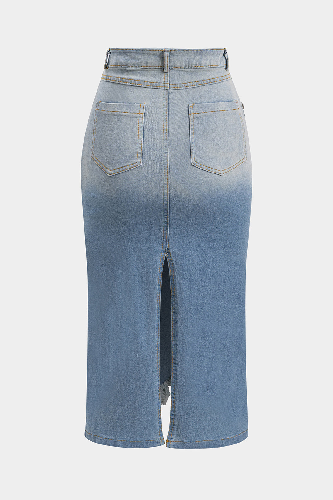 Conjunto Top Asimétrico Un Hombro Fruncido Y Falda Vaquera