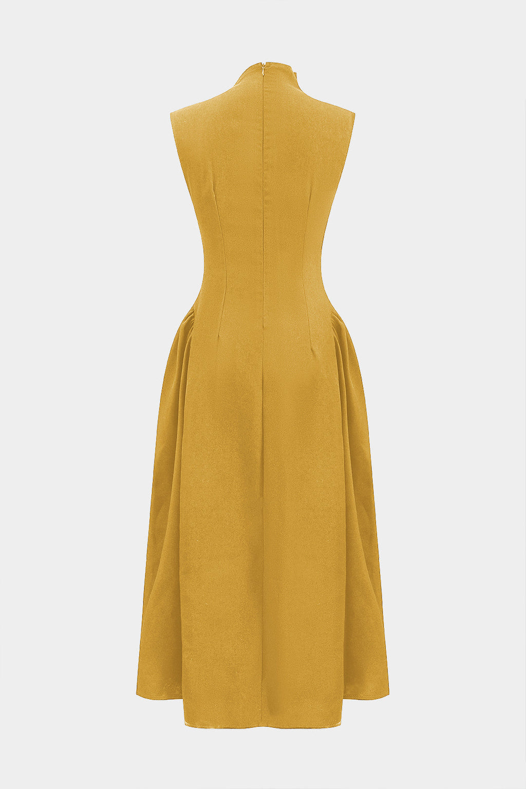 Vestido Maxi Strapless Con Detalle Cierre Metálico