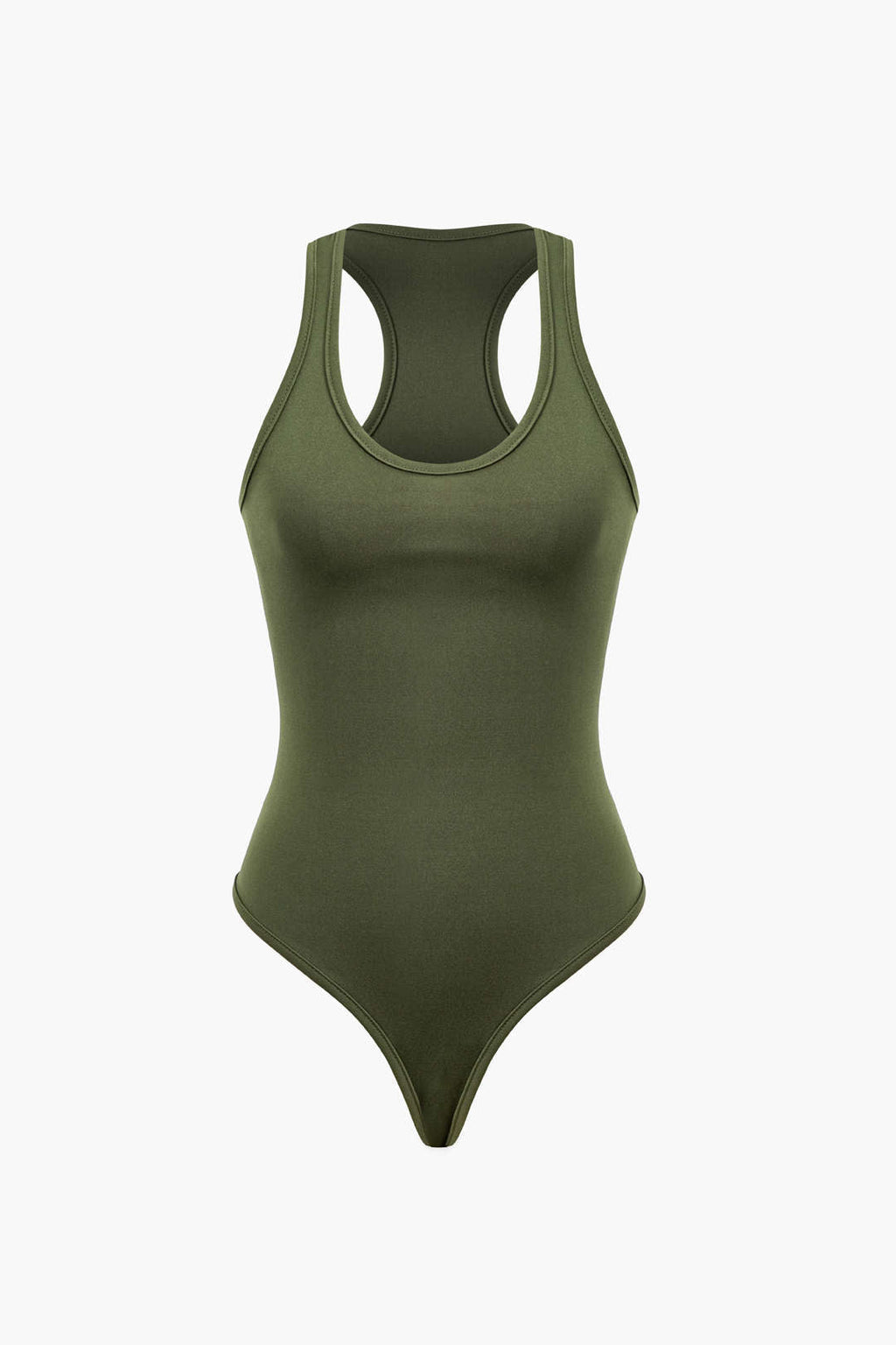 Conjunto Bodysuit Cuello Redondo Y Pantalones Rasgados Con Cordón