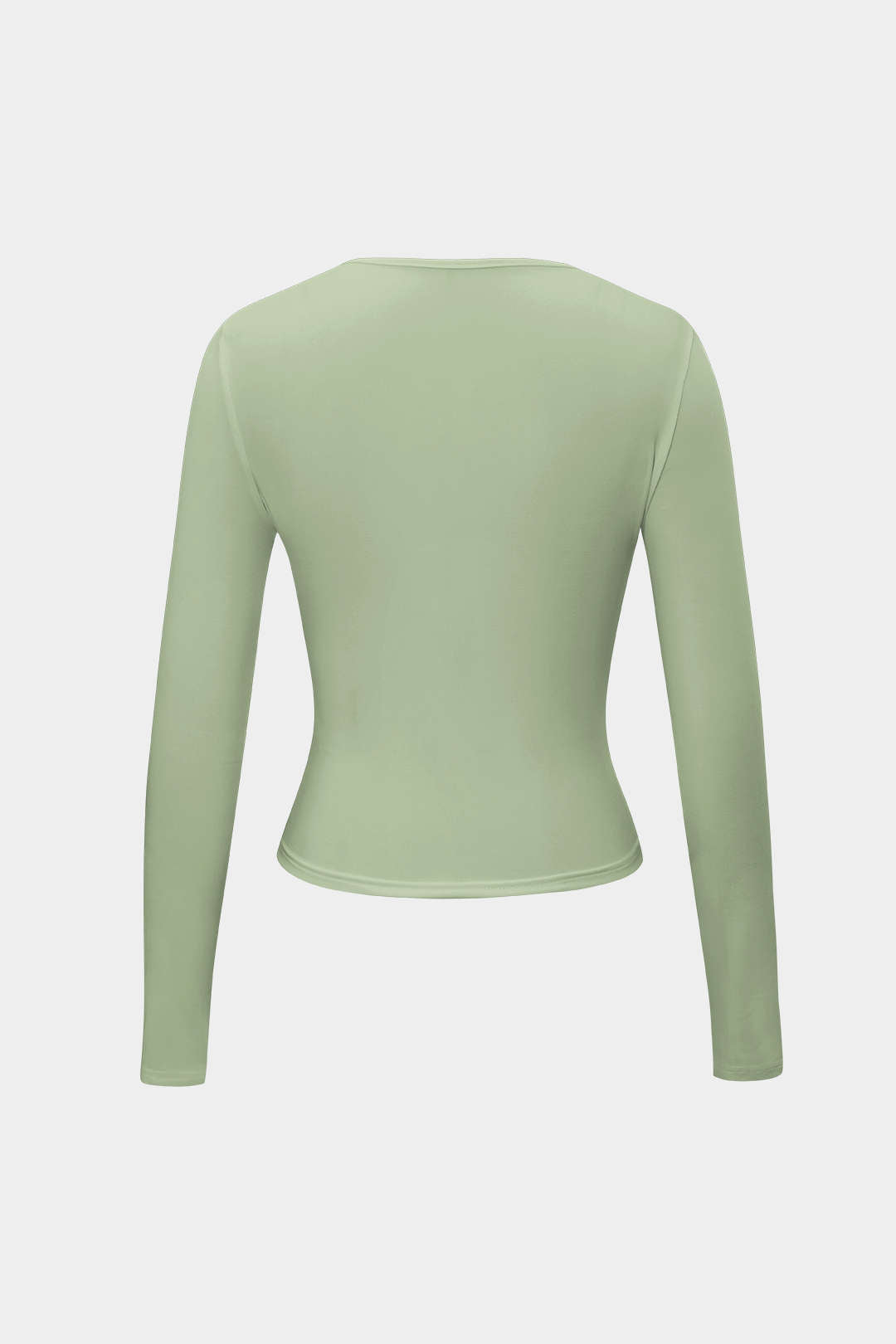 Blusa Minimalista Cuello Redondo Manga Larga Para Mujer