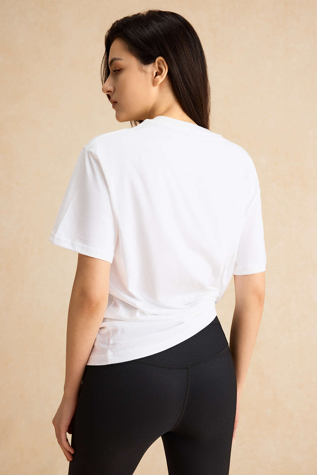 Camiseta Unisex Estampado De Letras Con Cuello Redondo