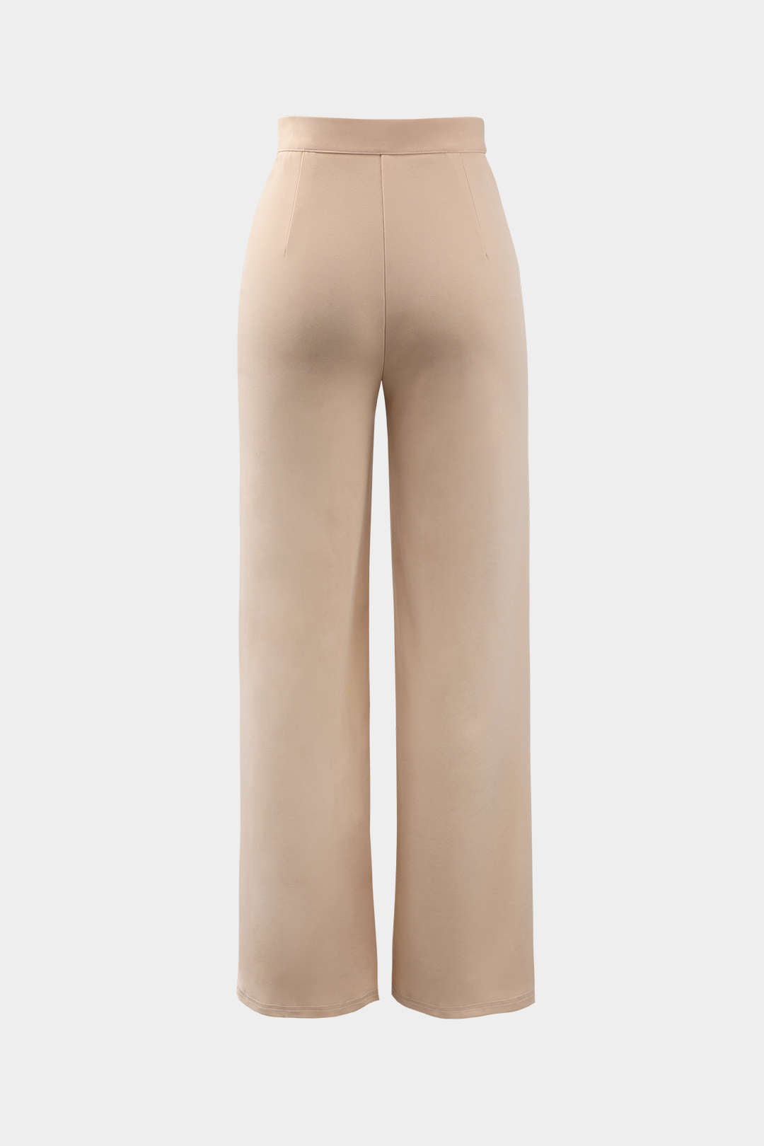Pantalones Rectos Elegantes de Cintura Alta con Pliegues