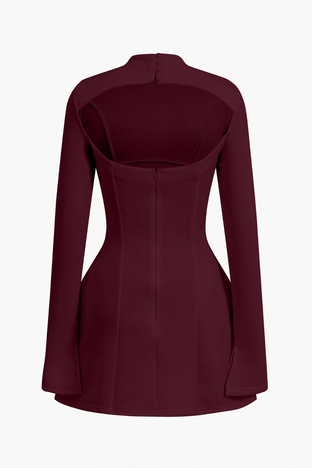 Vestido Mini Con Espalda Descubierta Silueta Baja Elegante