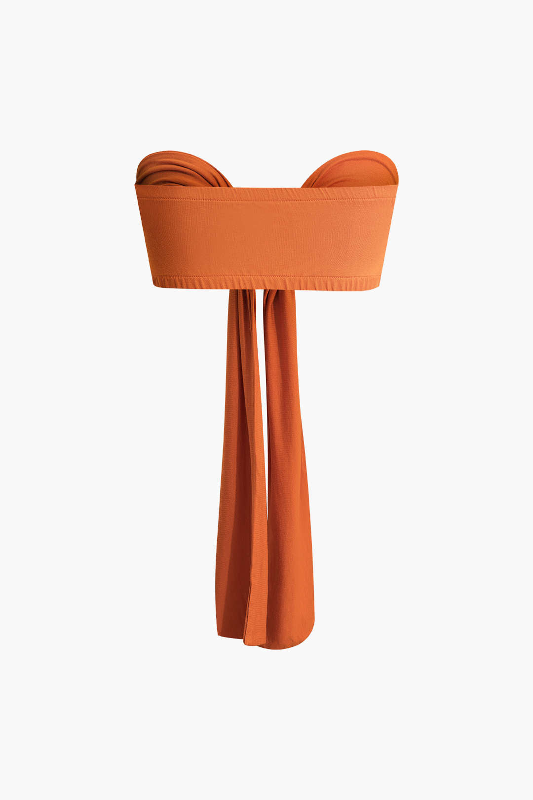 Top Tubo Con Lazo Delantero Y Volantes Y Pantalones Palazzo