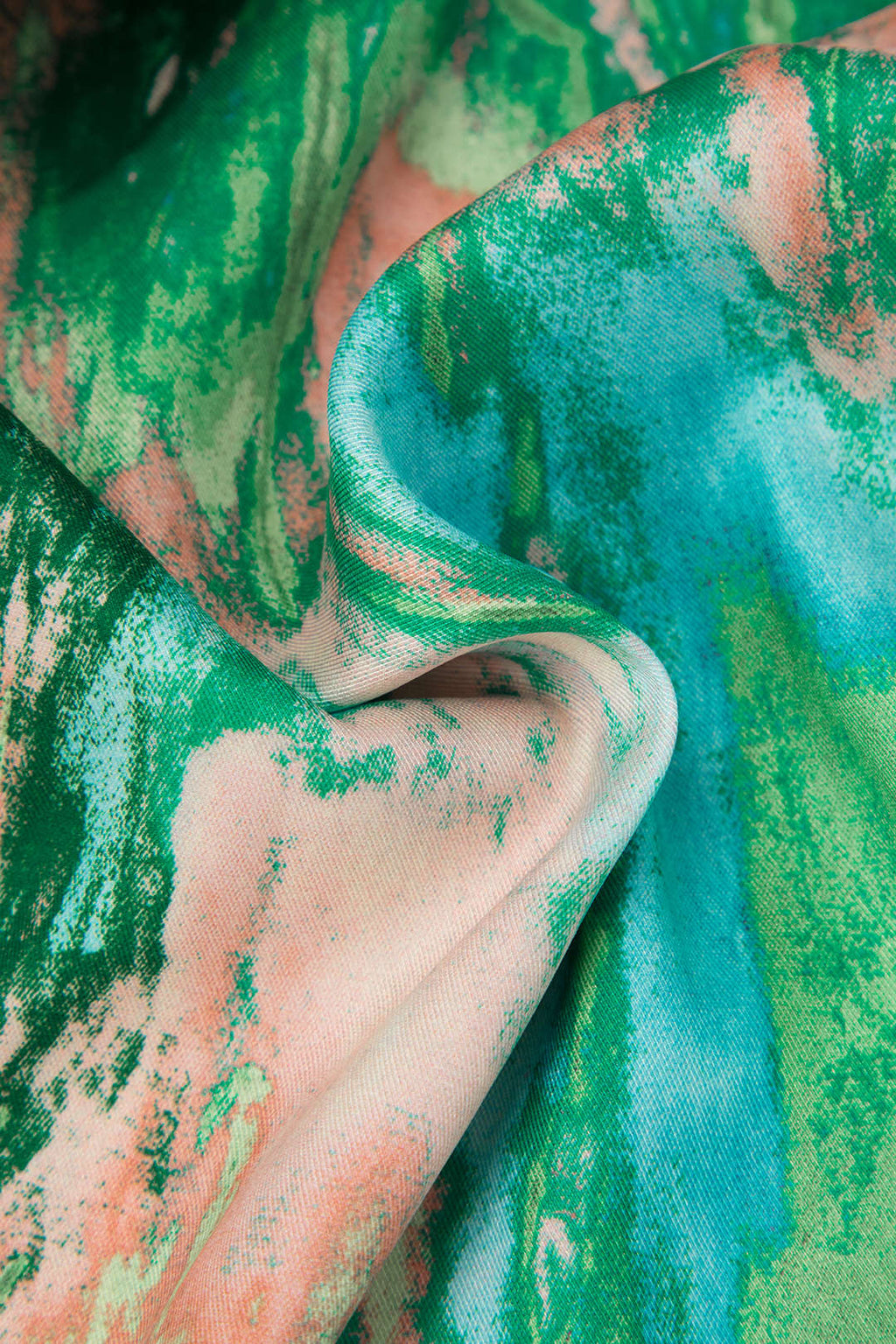 Pantalones Rectos De Tiro Alto Con Estampado Mármol